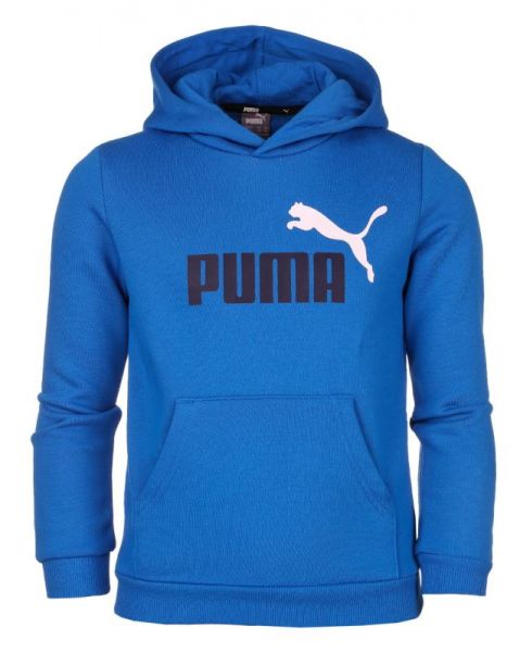 Sudadera de tenis para hombre Puma ESS+ 2 Col Big Logo Hoodie - lake blue