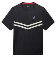 Herren Tennis-T-Shirt Australian Tennis Crew Ace - Schwarz