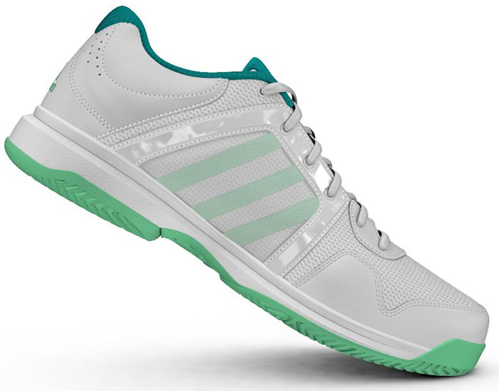 Adidas Barricade Aspire Stripes ftwr white green glow shock green