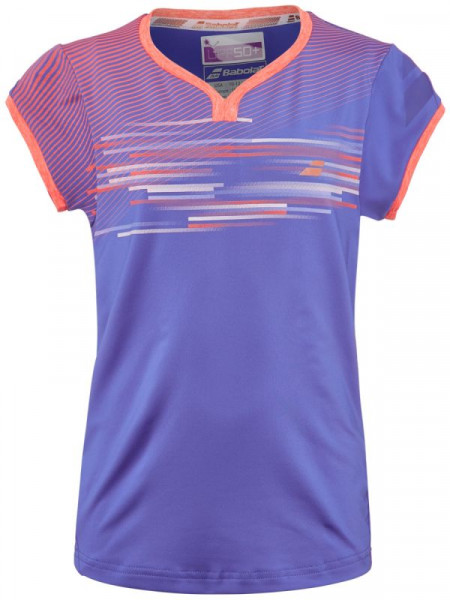 T-krekls meitenēm Babolat Performance Cap Sleeves Top Girl - bright drive