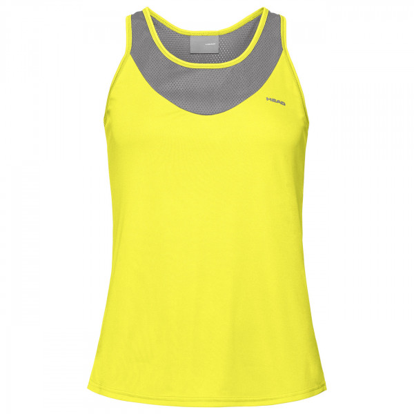 Damen Tennistop Head Tenley Tank Top W - yellow/grey
