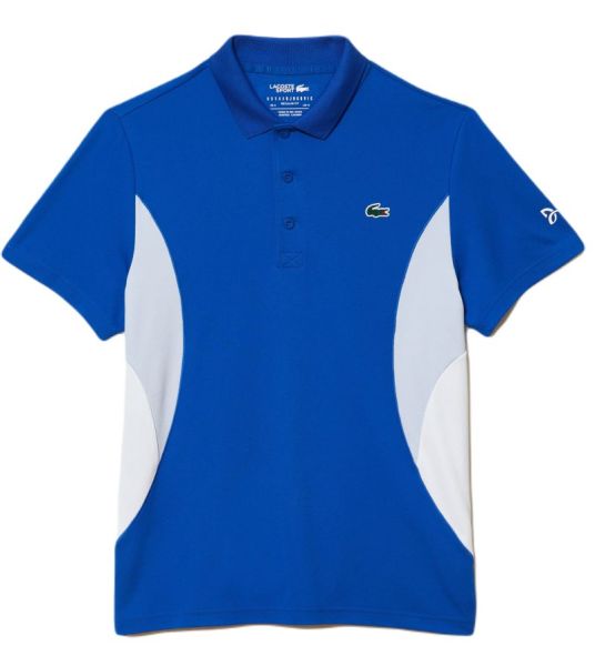 Pánské tenisové polo tričko Lacoste Tennis x Novak Djokovic Ultra-Dry Polo - blue