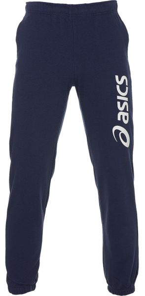 Pantaloni da tennis da uomo Asics Big Logo Sweat Pant - peacoat/brilliant white