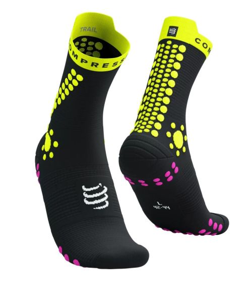 Calcetines de tenis  Compressport Pro Racing v4.0 Trail 1P - Negro