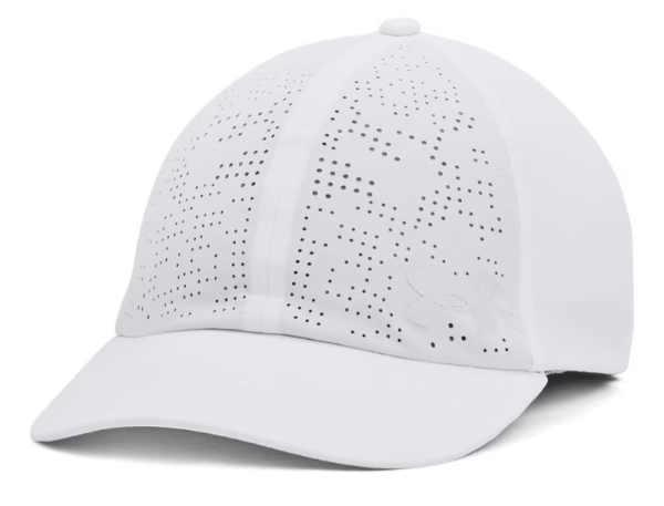 Gorra de tenis  Under Armour Women's UA Iso-Chill Breathe Adjustable Cap - white