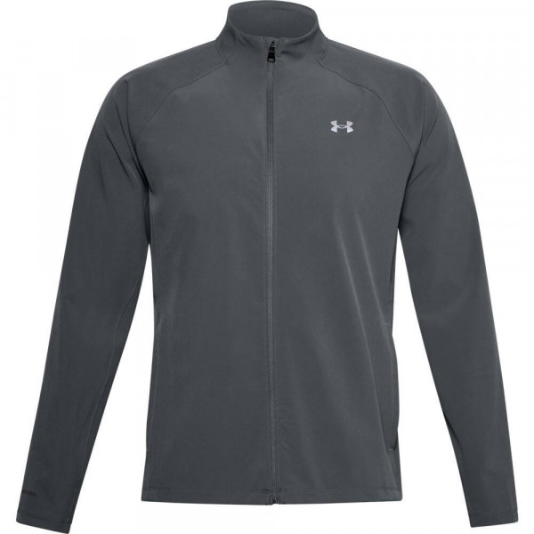Herren Tennissweatshirt Under Armour Launch 3.0 Storm Jacket M - pitch gray