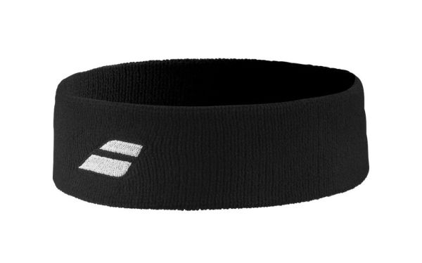 Frotka na głowę Babolat Logo Headband - black/black
