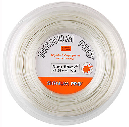 Cordaje de tenis Signum Pro Plasma Hextreme Pure (200 m) - white