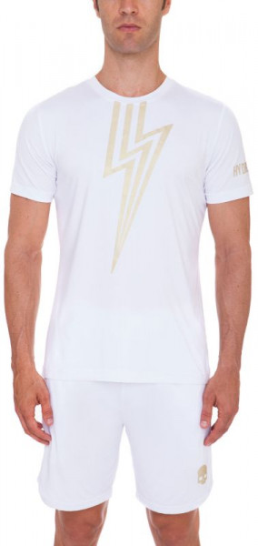 Męski T-Shirt Hydrogen Flash Tech T-Shirt - white/gold