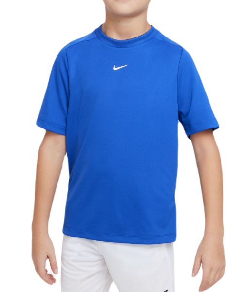 Тениска за момчета Nike Dri-Fit Multi+ Training Top - game royal/white