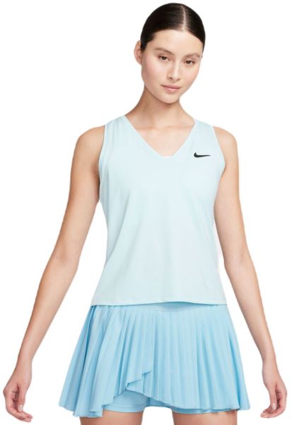 Marškinėliai moterims Nike Court Dri-Fit Victory Tank - glacier blue/black