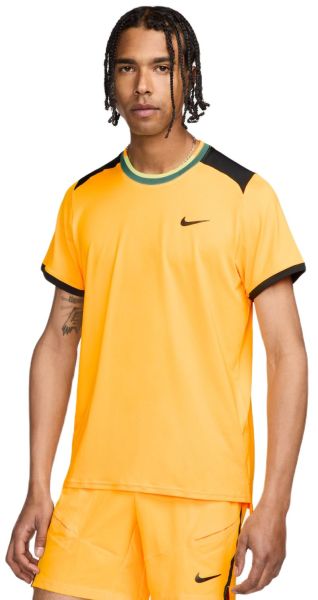 T-shirt pour hommes Nike Court Dri-Fit Advantage Top - laser orange/black/black