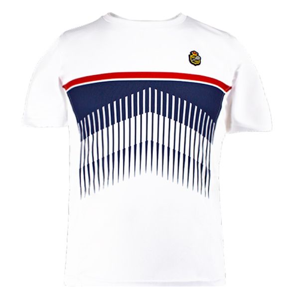 Herren Tennis-T-Shirt Monte-Carlo Country Club Gradual Print T-Shirt - white