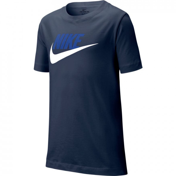  Nike Swoosh Tee Futura Icon TD - midnight navy/white