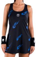 Damen Tenniskleid Hydrogen Flames Dress Woman - black/bluette