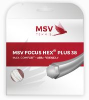 Corda da tennis MSV Focus Hex Plus 38 (12 m) - white
