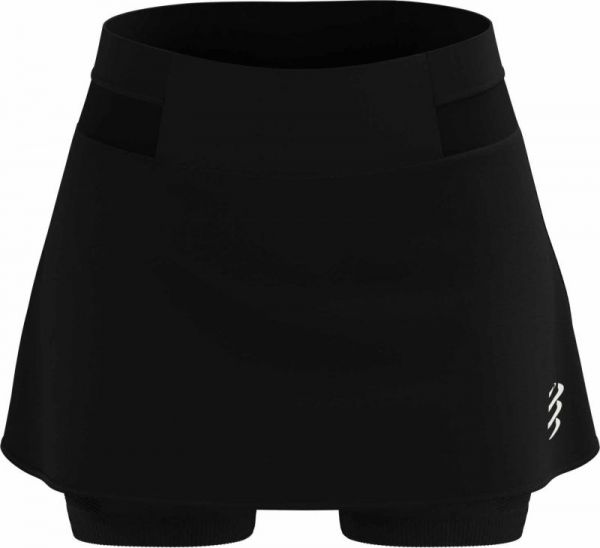 Dámská tenisová sukně Compressport Performance Skirt - black