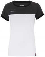 Marškinėliai moterims Tecnifibre Lady F1 Stretch  -  black/heather/white