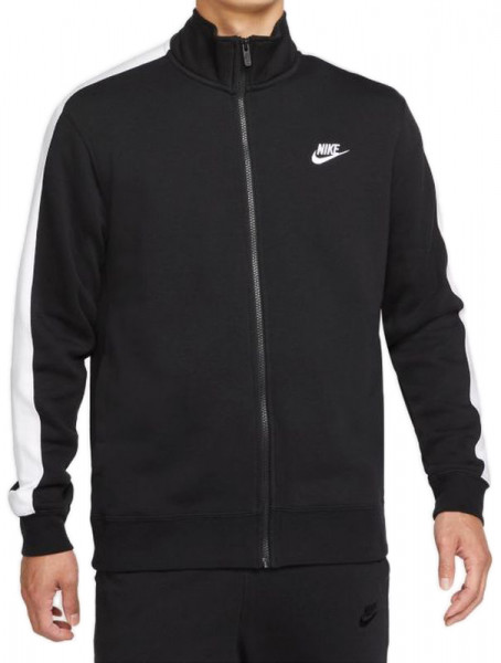 Tenisa džemperis vīriešiem Nike Sportswear Club Track Jacket M - black/white/black/white