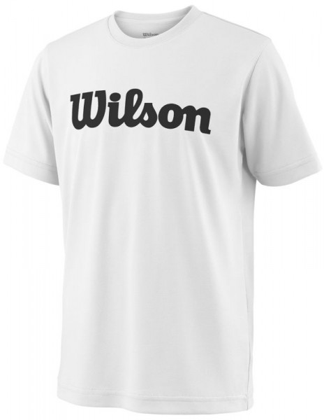  Wilson Team Script Tech Tee - white/black
