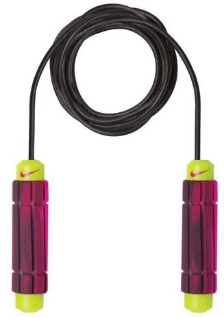 Σκοινάκι Nike Weighted Rope 2.0 - hyper pink/fuchsia force/deep burgundy/