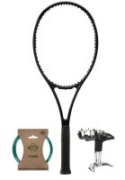 Raquette de tennis Wilson Noir Pro Staff 97 V14 + cordage + prestation de service