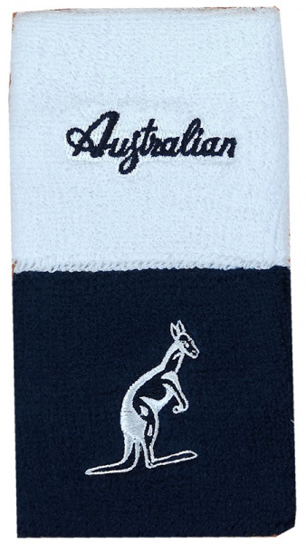 Asciugamano da tennis Australian Wristband H10 2P- bianco/blu