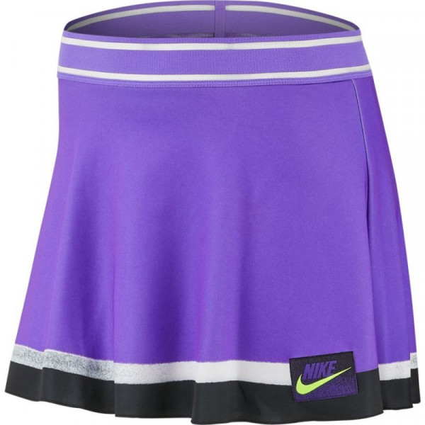 Nike Court Slam Skirt NY - psychic purple/black/white/volt