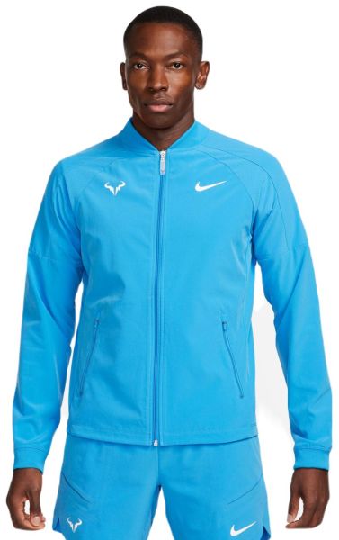 Pánske mikiny Nike Court Dri-Fit Rafa Jacket - light photo blue/white