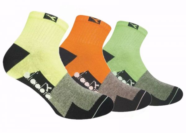 Čarape za tenis Diadora Unisex Socks Multisport 3P - fluo color