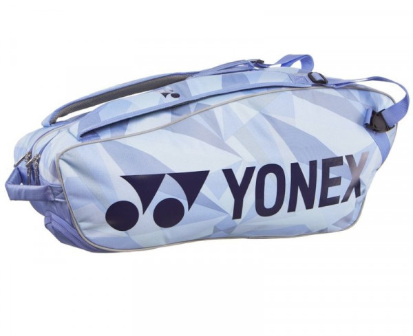  Yonex Pro Racquet Bag 6 Pack - clear blue