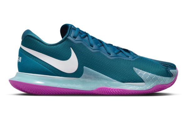 Teniso batai vyrams Nike Air Zoom Vapor Cage 4 Rafa Clay - green abyss/white-vivid purple