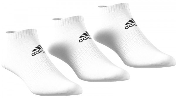 Čarape za tenis Adidas Cushion Low 3PP - White/White/White