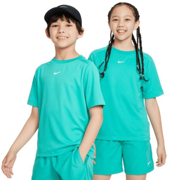 Тениска за момчета Nike Dri-Fit Multi+ Training Top - clear jade/white
