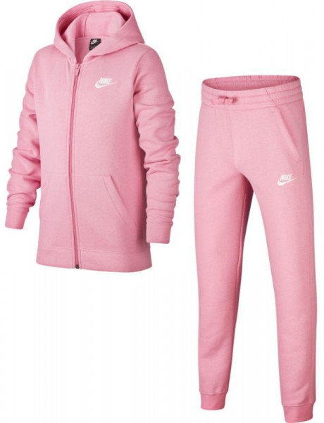  Nike Boys NSW Track Suit BF Core - magic flamingo/magic flamingo/white