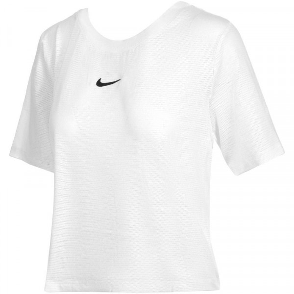 Marškinėliai moterims Nike Court Dri-Fit Advantage Top SS W - white/black