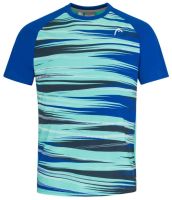 Teniso marškinėliai vyrams Head Topspin T-Shirt - royal/print vision