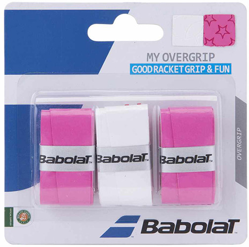  Babolat My Overgrip (3 szt.) - pink/white