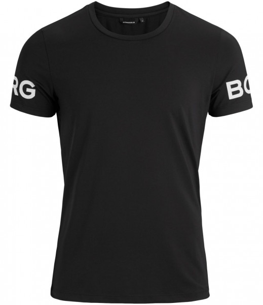 Herren Tennis-T-Shirt Björn Borg Tee Borg M - black beauty