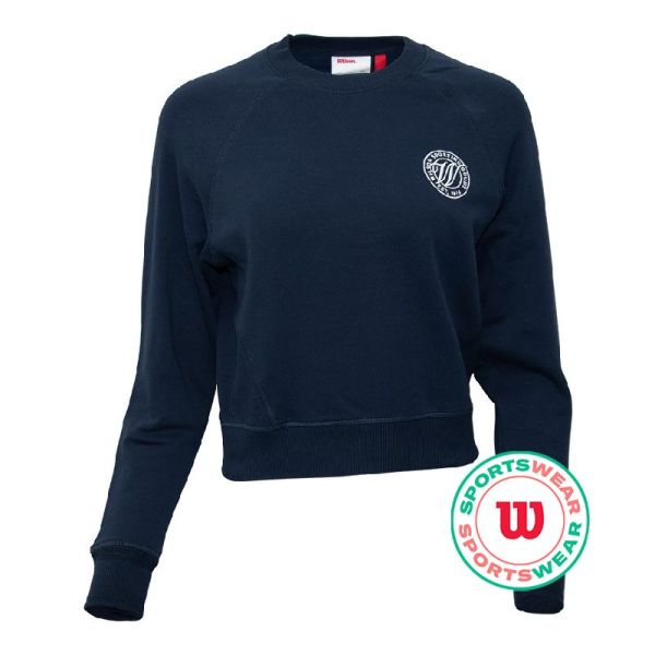 Damen Tennissweatshirt Wilson Sideline Crew - classic navy