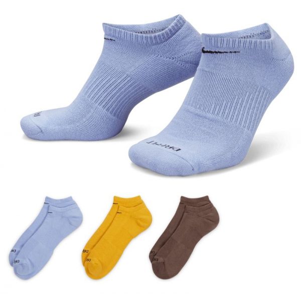 Calcetines de tenis  Nike Everyday Plus Cushion Training No-Show Socks 3P - multicolor