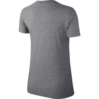 Marškinėliai moterims Nike Sportswear Essential W - dark grey heather/black Marškinėliai moterims Nike Sportswear Essential W - dark grey heather/black