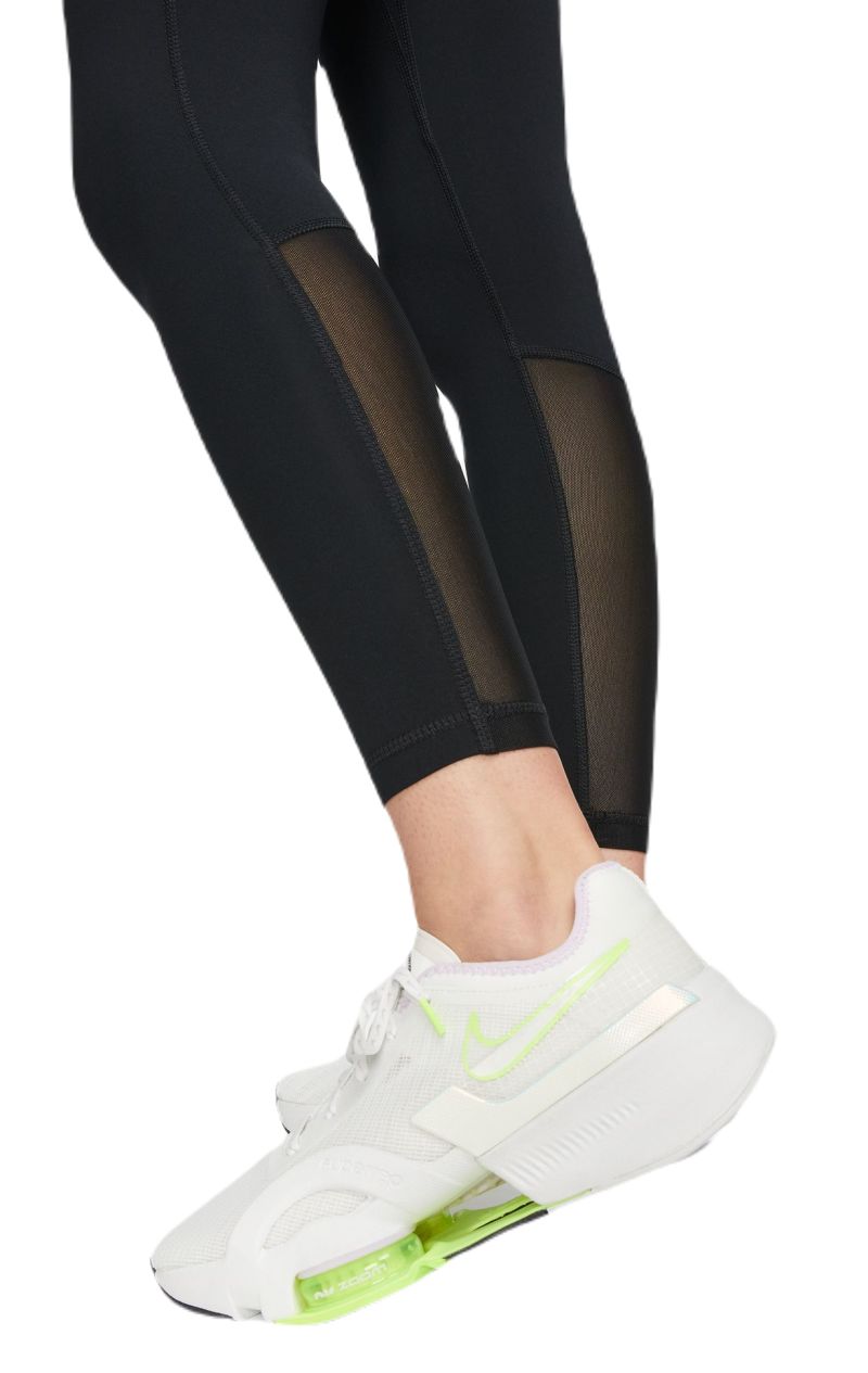 Women's leggings Nike Pro 365 Tight 7/8 Hi Rise - black/volt/white