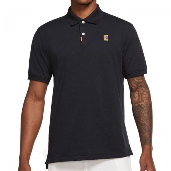 Herren Tennispoloshirt Nike Polo Dri-Fit Heritage Slim2 M - black