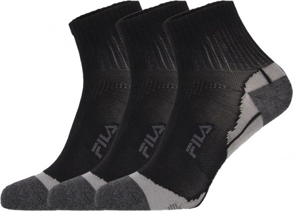 Tennissocken Fila Calza Socks 3P - black