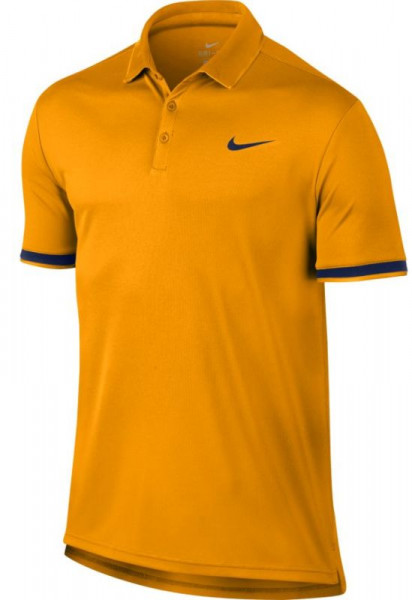  Nike Court Dry Polo Team - orange peel/blue void/blue void