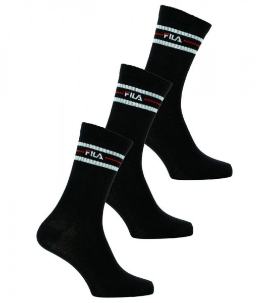 Tenisa zeķes Fila Lifestyle socks Unisex F9092 3P - black