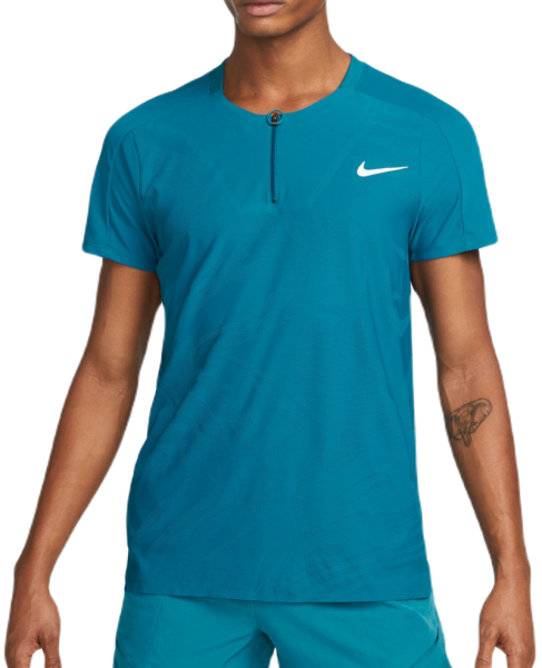 Polo de tenis para hombre Nike Court Dri-Fit Adventage Slam Tennis Polo - green abyss/white