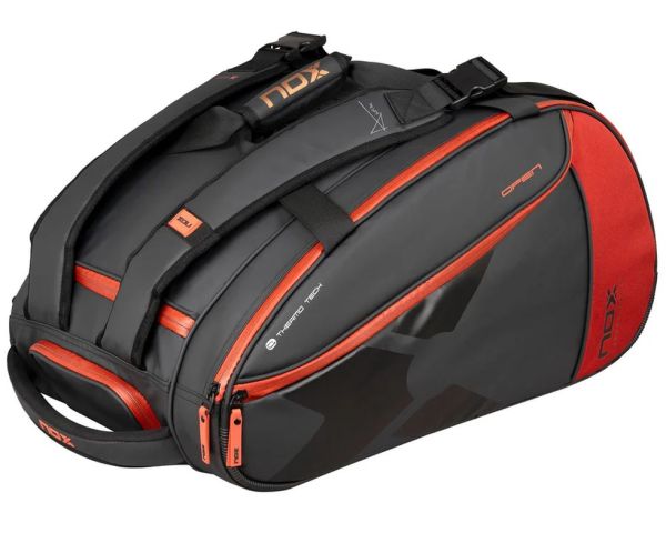 PadelTasche  NOX Luxury Open Series - Rot, Schwarz