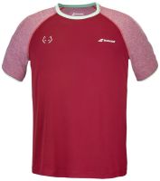 Herren Tennis-T-Shirt Babolat Crew Neck T-Shirt Lebron - Rot